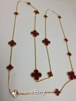 Mix size carnelian motif necklace