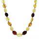 Multi-color Amber Bean Beads Necklace