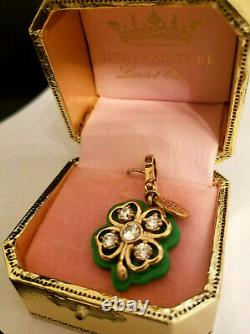 NEW IN BOX NWT Juicy Couture Green Clover Shamrock Charm YJRU3734 Lim Ed Box Tag