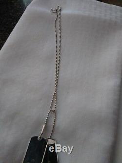 NIB Auth Gucci 925 Sterling Silver Double Dog Tag Necklace! BEAUTIFUL! SALE