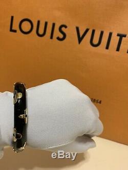NWOT Limited Louis Vuitton Daily Monogram M size Black Bangle Bracelet Beautiful
