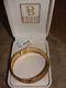 Nwt 10 K Delicate Gold Bangle Bracelet Withbeautiful Pattern Retails For $379.00