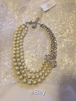 NWT Kate Spade Pearly Glow Statement Necklace