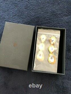 NWT LEIGH MILLER Triple Tier gold-tone and rhodium-plated earrings $460