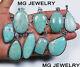 Natural Amazonite Gemstone 925 Sterling Silver Plated Wholesale Lot Pendants