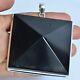 Natural Black Onyx Gemstone Jewelry 925 Sterling Silver Pendant For Women 17307