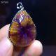 Natural Cacoxenite Canada Purple Rutilated Flower Love Pendant 30.3/23.2mm Aaaa