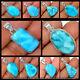 Natural Larimar Gemstone 12 Pc Wholesale Lot 925 Sterling Silver Plated Pendant