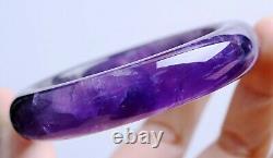 Natural Lavender Amethyst Quartz Crystal Madam Bangle Inner Diameter 58.5mm