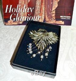New $190 HEIDI DAUS Magnificent Graceful Beauty Brooch Pin Crystals