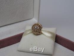 New with Hinge Box Pandora 14Kt Gold Delicate Beauty Black Spinel Charm 750821SPB