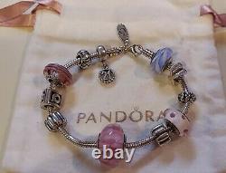 PANDORASterling Silver Fully Loaded Lobster Clasp Bracelet with 11 Charms