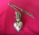 Pamela Love Sacred Heart Antiqued Silver Plated Beautiful Free Ship
