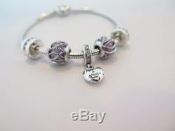Pandora Purple My Beautiful Wife Heart Clasp Bracelet Gift Set Love Romance