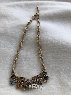 Patricia Locke Gold Tone Necklace with Beautiful Swarovski Crystals