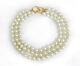 Pearl Necklace Choker Necklace Multi Strand Faux Gold Clasp Style