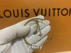 Pristine Louis Vuitton Sweet Monogram Creole Hoop Earrings Charm Gold Beautiful