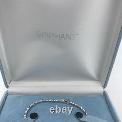 QVC Epiphany Platinum Clad Sterling Silver Diamonique Necklace 16