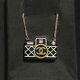 Rare Chanel Coco Mark Camera Necklace, Black Gold, D19c, Authentic, Brand New