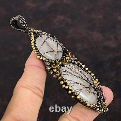 Rainbow Moonstone Copper Gift For Mom Wire Wrapped Tree Of Life And Star 4.13