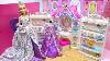 Rapunzel Barbie Dolls Makeup Jewelry Dresses Room For Party Princess Accessory Beautiful Costume