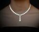 Rare Beautiful Important Multi Shaped 16.23ct Cubic Zirconia Engagement Necklace