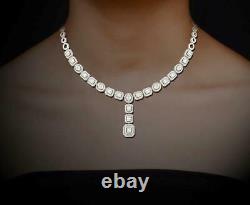 Rare Beautiful Important Multi Shaped 16.23CT Cubic Zirconia Engagement Necklace