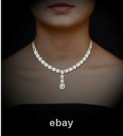 Rare Beautiful Important Multi Shaped 16.23CT Cubic Zirconia Engagement Necklace