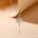 Round Cut Simulated Diamond Women's Gorgeous Pendant In 14k White Gold Plated