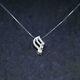 Round Cut Simulated Diamond Women's Gorgeous Pendant In 14k White Gold Plated