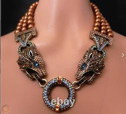 SIGNED HEIDI DAUS Wild at Heart Bib Necklace BEYOND BEAUTIFUL RARE SOLD OUT PC