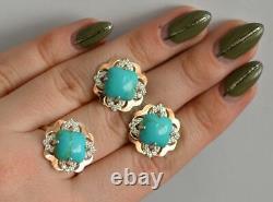 Set Ring Silver 925 Earring Golden Plated 375 Ukriane Stamp Woman Jewelry Beauty