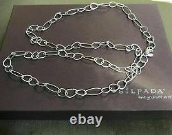 Silpada 925 Sterling Silver In the Loop Chain Link 31 Long Necklace N2109