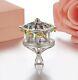 Solid 925 Sterling Silver With Multi Color Gemstone Awesome Carousel Design Ring