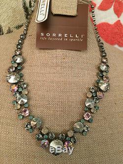 Sorrelli Crystal Moss Statement collar necklace, beautiful neutral coloration