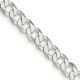 Sterling Silver 5.75mm Flat Curb Chain Necklace Fine Jewelry For Womens