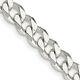 Sterling Silver 7mm Curb Chain Necklace Fine Jewelry For Womens