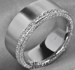Sterling Silver 925 Round Cut Cubic Zirconia Men's & Women's Ring Both Prefer