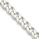 Sterling Silver 9mm Curb Chain Necklace Fine Jewelry For Women