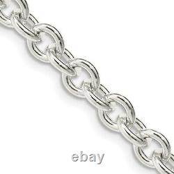 Sterling Silver Cable Chain Necklace Fine Jewelry for Womens Gift