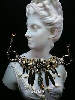 Streampunk jewelry woman jewels necklace crystal fashion collier gothic choker 2