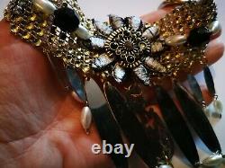 Streampunk jewelry woman jewels necklace crystal fashion collier gothic choker 2