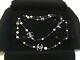 Stunning Chanel Classic Black White Cc Crystal Rhinestones Chain Necklace Nib