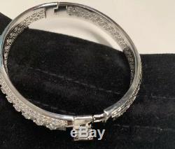 Tacori IV Diamonique Epiphany Hinged Sterling Silver Cuff Bracelet