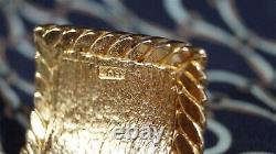 VTG CHANEL Gold Tone Victoire de Castellane Gripoix 1985 Byzantine Cuff Bracelet
