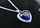 Wholesell 20 Pic Silver Titanic Rose Heart Of The Ocean Crystal Necklace Pendant