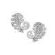 Women Earrings Pearl Handmade White Jewelry 925 Sterling Silver Cubic Zirconia