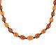 Women Wedding Jewelry Amber Beaded Necklace For Prom Anniversary Bridal Size 24