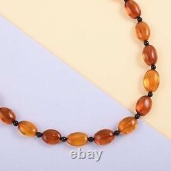 Women Wedding Jewelry Amber Beaded Necklace for Prom Anniversary Bridal Size 24