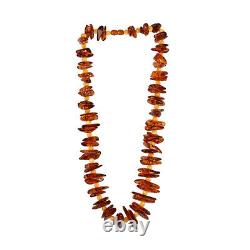 Women Wedding Jewelry Multi Color Amber Beaded Necklace for Bridal Size 22